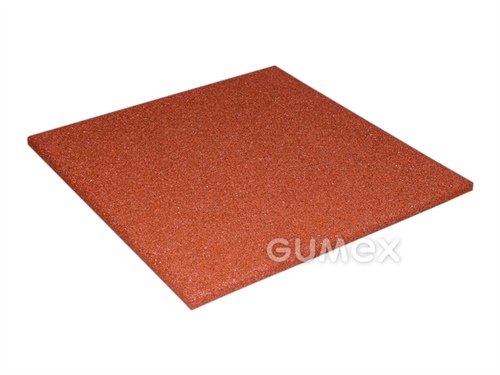 ELASTON-ELTEC GUMMIBELAGPLATTEN GLATT - ROTBRAUN